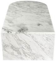 Salerno Marble Coffee Table in White - 263White-CT