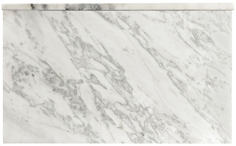 Salerno Marble Coffee Table in White - 263White-CT