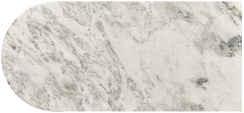 Salerno Marble Coffee Table in White - 263White-CT