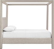Salina Linen Textured Fabric Upholstered Full Bed in Beige - B1294Beige-F