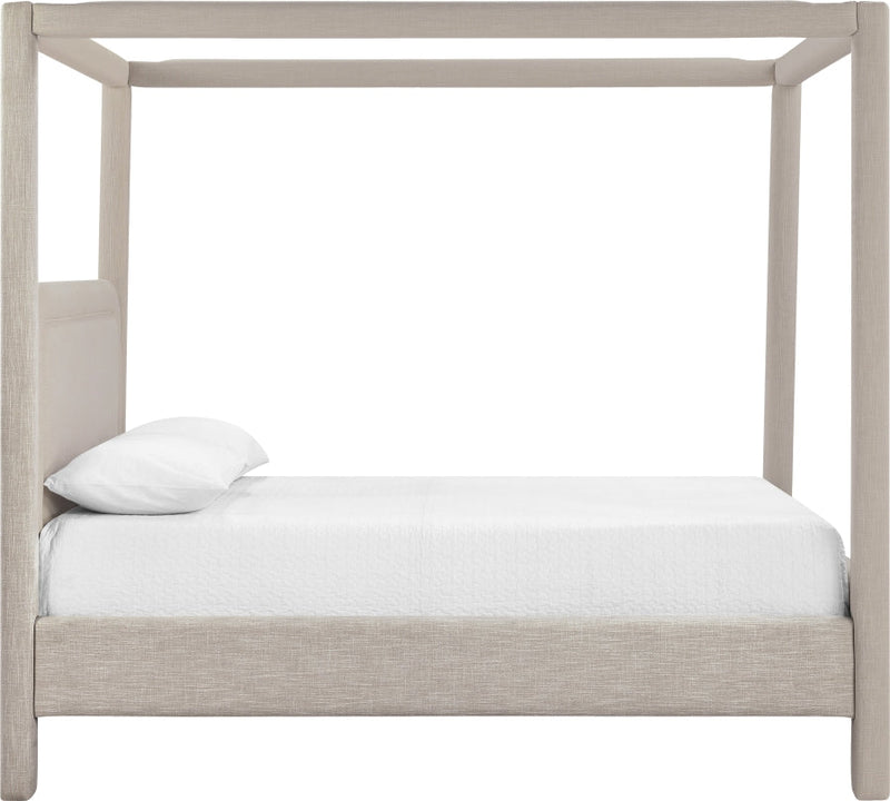 Salina Linen Textured Fabric Upholstered Full Bed in Beige - B1294Beige-F