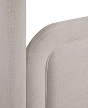 Salina Linen Textured Fabric Upholstered Full Bed in Beige - B1294Beige-F
