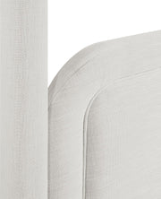 Salina Linen Textured Fabric Upholstered Full Bed in Cream - B1294Cream-F