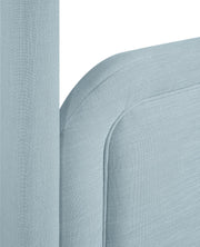 Salina Linen Textured Fabric Upholstered King Bed in Light Blue - B1294LtBlu-K