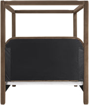 Salina Velvet Upholstered Full Bed in Brown - B1295Brown-F