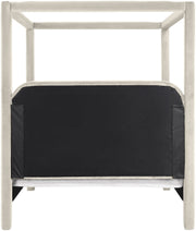 Salina Velvet Upholstered Full Bed in Cream - B1295Cream-F