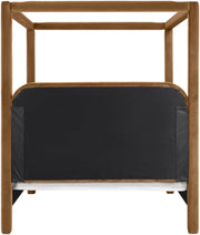 Salina Velvet Upholstered Full Bed in Saddle - B1295Saddle-F