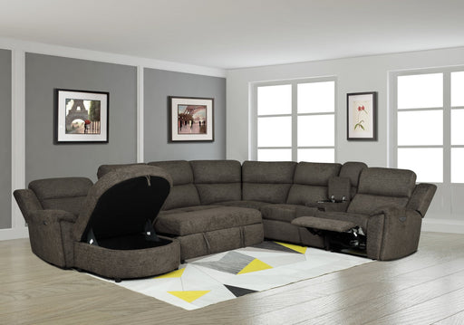 Salinas Brown 6-Pc Sectional - SALINAS-BN-6-PC-SEC