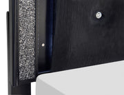 Salon Black LED Upholstered Panel Bedroom Set - Gate FurnitureBedroom Set