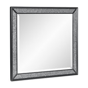 Salon Black LED Upholstered Panel Bedroom Set - Gate FurnitureBedroom Set