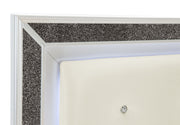 Salon White LED Upholstered Panel Bedroom Set - Gate FurnitureBedroom Set