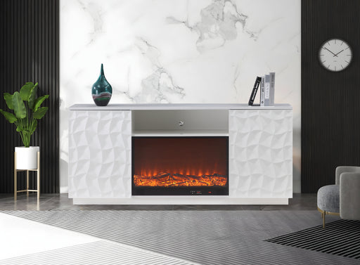 Salvador White Tv Stand - SALVADOR-WH-TVS