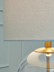 Samder Clear/Brass Finish Table Lamp (Set of 2) - L430744X2