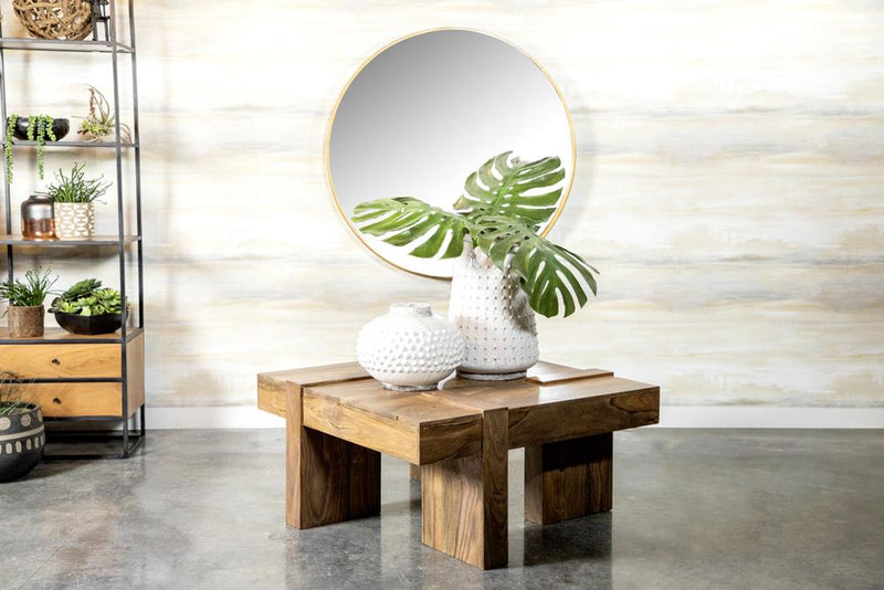 Samira Square Solid Wood Coffee Table Natural Sheesham - 724138