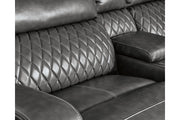 Samperstone Gray 5 - Piece Power Reclining Sectional - Gate FurniturePower Reclining Sectional