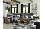 Samperstone Gray 6 - Piece Power Reclining Sectional - Gate FurniturePower Reclining Sectional
