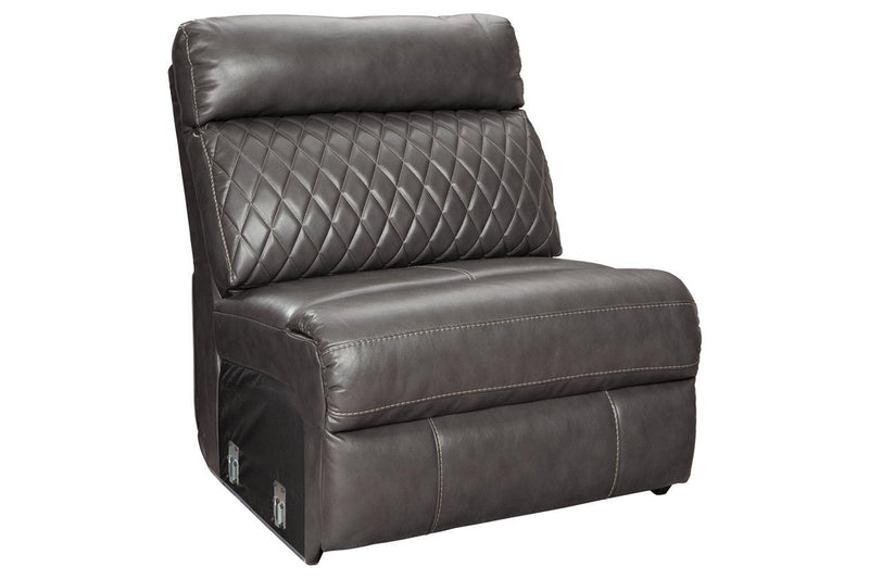 Samperstone Gray Armless Chair - 5520346 - Gate Furniture