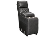 Samperstone Gray Console with Storage - 5520357 - Gate Furniture