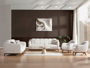 Samur 3-pieces (Sofa & Loveseat & Chair) Livingroom in Cream - 200-ELIF-SAM-A640-321
