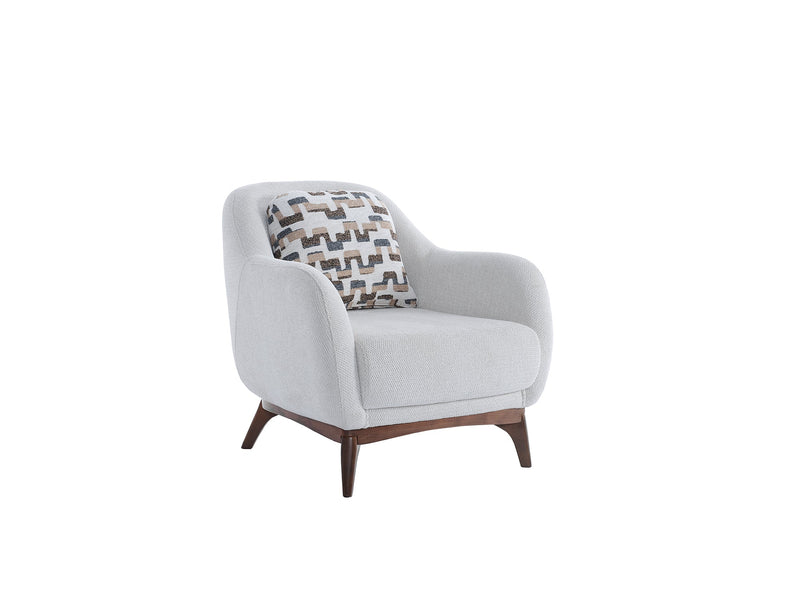 Samur 3-pieces (Sofa & Loveseat & Chair) Livingroom in Cream - 200-ELIF-SAM-A640-321
