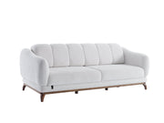 Samur 3-pieces (Sofa & Loveseat & Chair) Livingroom in Cream - 200-ELIF-SAM-A640-321