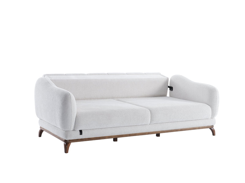 Samur 3-pieces (Sofa & Loveseat & Chair) Livingroom in Cream - 200-ELIF-SAM-A640-321