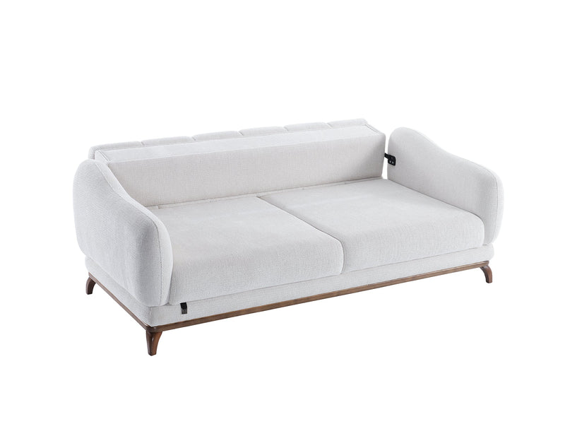 Samur 3-pieces (Sofa & Loveseat & Chair) Livingroom in Cream - 200-ELIF-SAM-A640-321