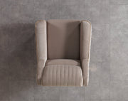 Sandra Coffee Velvet Chair - SANDRACOFFEE-CHAIR