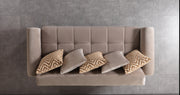 Sandra Coffee Velvet Sofa 88" & Loveseat 64" - SANDRACOFFEE-SL