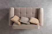 Sandra Coffee Velvet Sofa 88" & Loveseat 64" - SANDRACOFFEE-SL