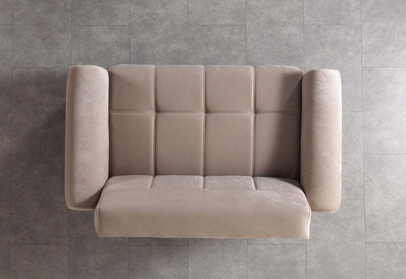 Sandra Coffee Velvet Sofa 88" & Loveseat 64" - SANDRACOFFEE-SL