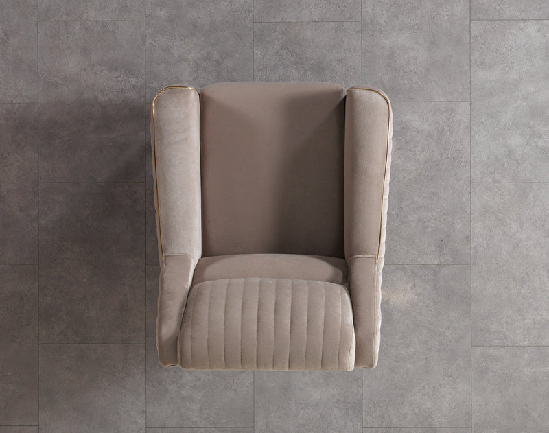 Sandra Coffee Velvet Sofa 88" & Loveseat 64" - SANDRACOFFEE-SL
