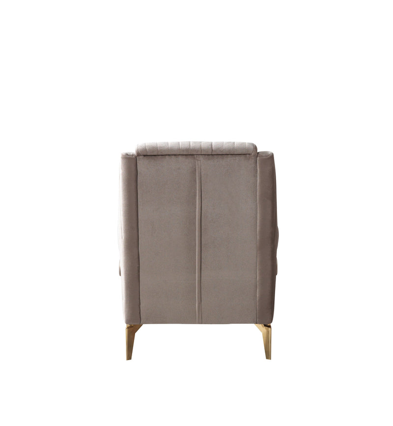 Sandra Coffee Velvet Sofa 88" & Loveseat 64" - SANDRACOFFEE-SL