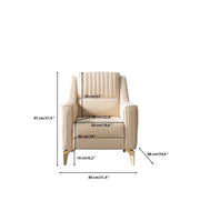 Sandra Ivory Velvet Chair - SANDRAIVORY-CHAIR