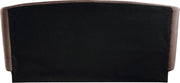 Sandro Chenille Fabric Upholstered Full Bed in Brown - SandroBrown-F