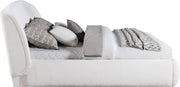Sandro Chenille Fabric Upholstered Full Bed in Cream - SandroCream-F