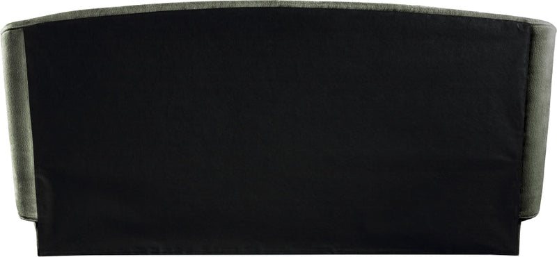 Sandro Chenille Fabric Upholstered Full Bed in Green - SandroGreen-F