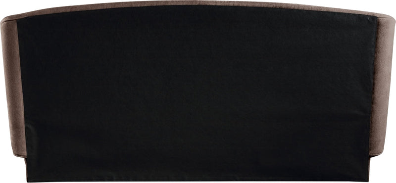 Sandro Chenille Fabric Upholstered King Bed in Brown - SandroBrown-K