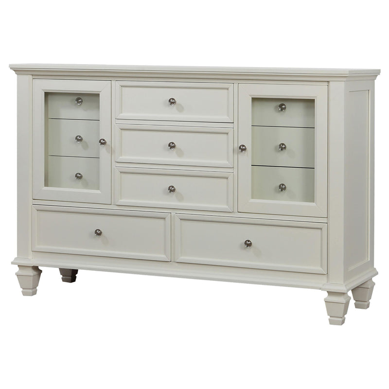 Sandy Beach 11-drawer Dresser Cream White - 201303