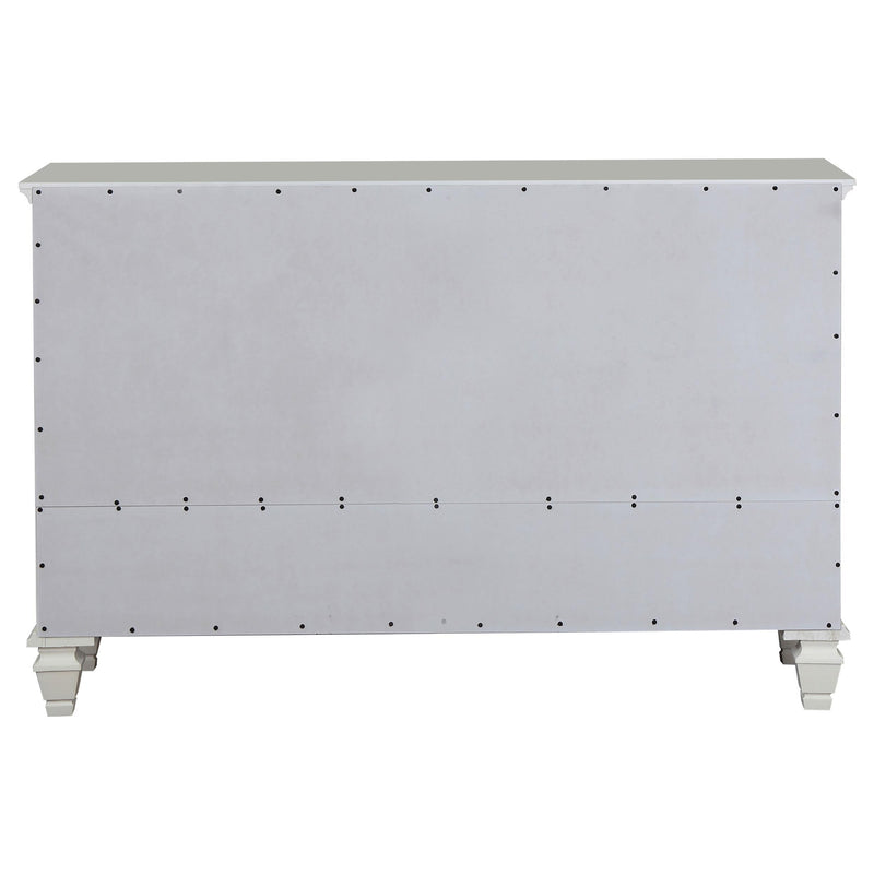 Sandy Beach 11-drawer Dresser Cream White - 201303