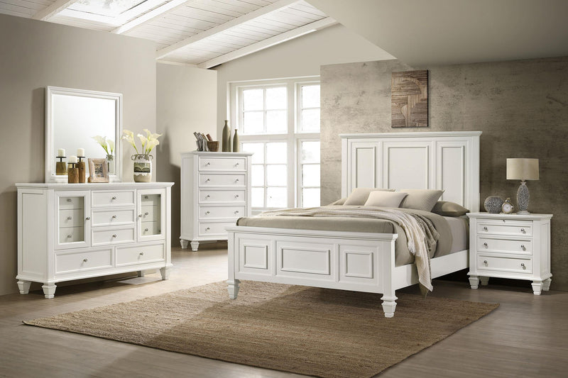 Sandy Beach 3-drawer Nightstand Cream White - 201302