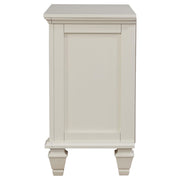 Sandy Beach 3-drawer Nightstand Cream White - 201302