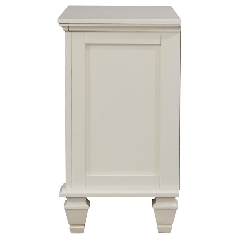 Sandy Beach 3-drawer Nightstand Cream White - 201302