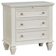 Sandy Beach 4-piece Eastern King Bedroom Set Cream White - 201309KE-S4