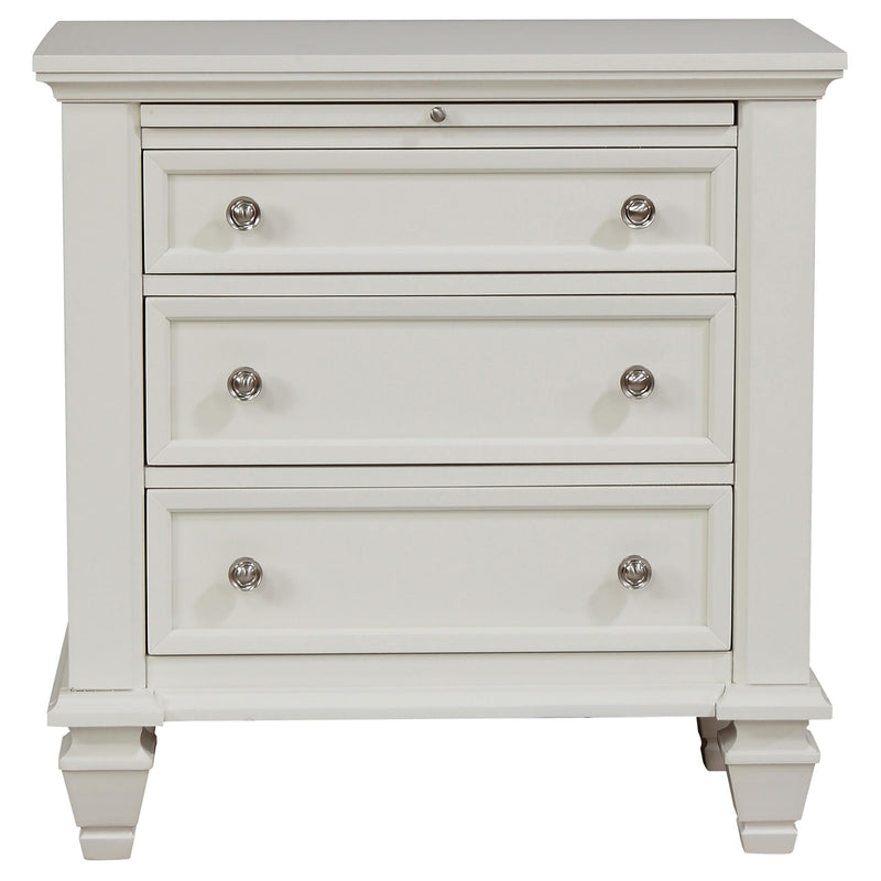 Sandy Beach 4-piece Eastern King Bedroom Set Cream White - 201309KE-S4