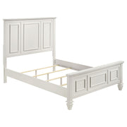 Sandy Beach 4-piece Queen Bedroom Set Cream White - 201301Q-S4