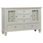Sandy Beach 4-piece Queen Bedroom Set Cream White - 201309Q-S4