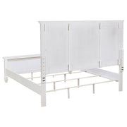 Sandy Beach 5-piece Eastern King Bedroom Set Cream White - 201301KEN-S5