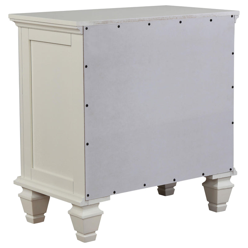 Sandy Beach 5-piece Eastern King Bedroom Set Cream White - 201301KEN-S5