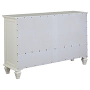 Sandy Beach 5-piece Eastern King Bedroom Set Cream White - 201301KEN-S5